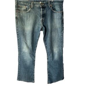 Lucky Brand 33x30 Dungarees Light Wash Hendrix Jeans Button Fly USA Made Y2K